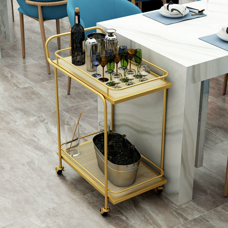 29.92"H Rolling Modern Prep Table Marble Rectangular Prep Table for Home Use