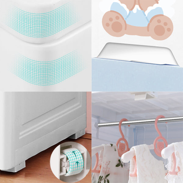 Zeitgenössischer Lagerschrank mit Schubladen Plastikschrank für Schlafzimmer