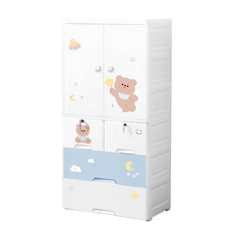Zeitgenössischer Lagerschrank mit Schubladen Plastikschrank für Schlafzimmer
