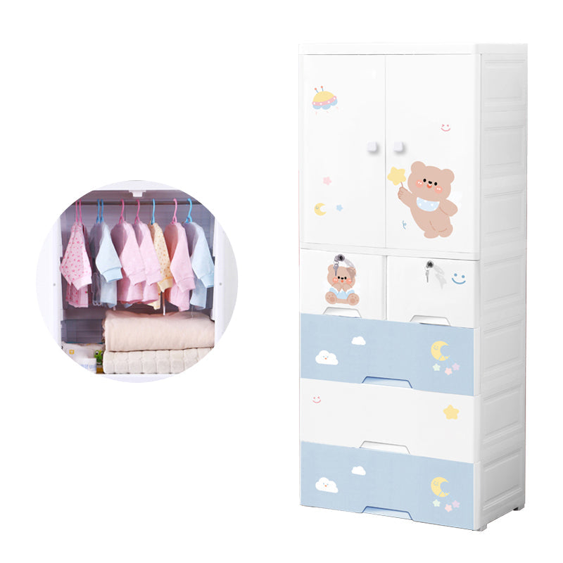 Zeitgenössischer Lagerschrank mit Schubladen Plastikschrank für Schlafzimmer