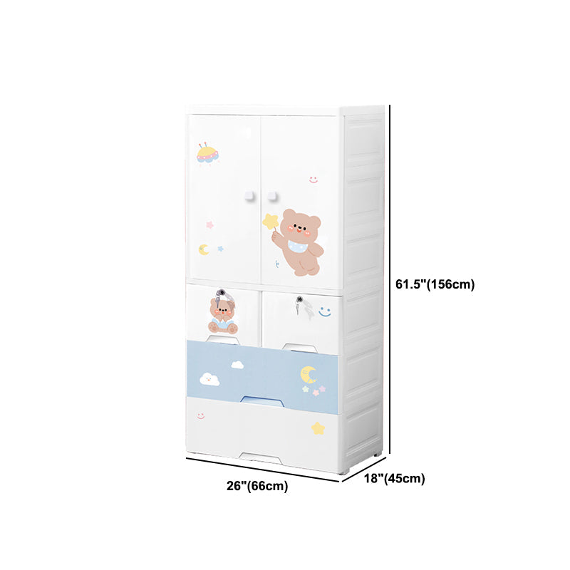 Zeitgenössischer Lagerschrank mit Schubladen Plastikschrank für Schlafzimmer