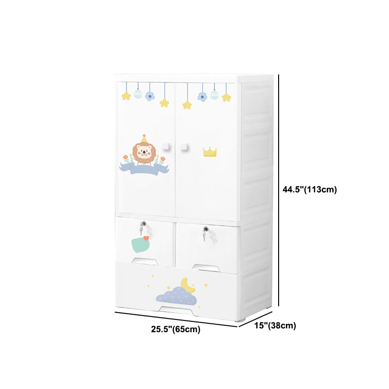 Zeitgenössischer Lagerschrank mit Schubladen Plastikschrank für Schlafzimmer