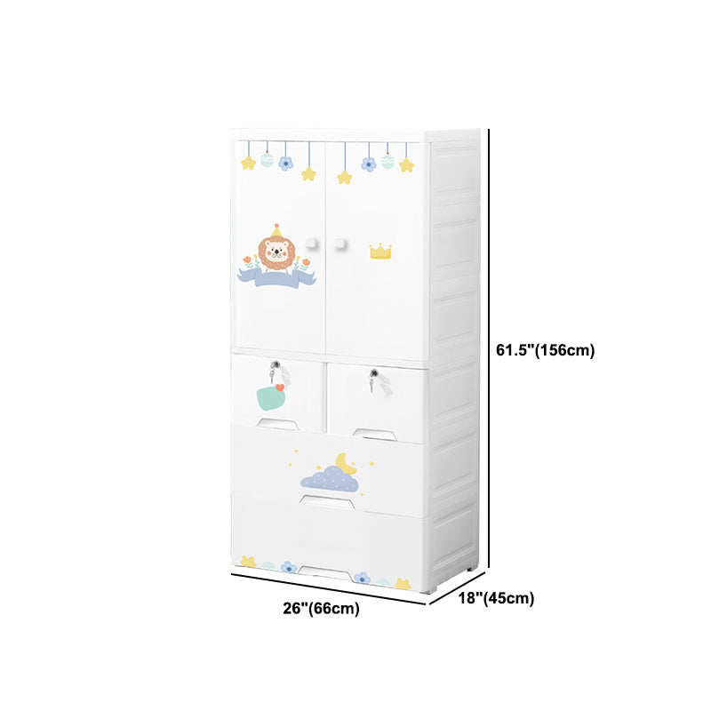 Zeitgenössischer Lagerschrank mit Schubladen Plastikschrank für Schlafzimmer