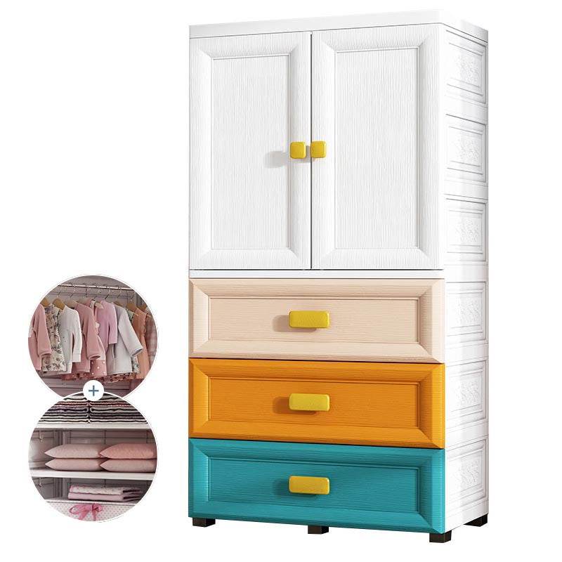 Armario de vestuario de plástico de estilo contemporáneo Armario con almacenamiento