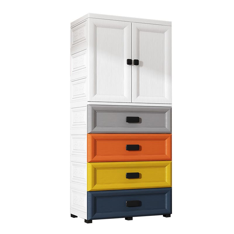 Armario de vestuario de plástico de estilo contemporáneo Armario con almacenamiento