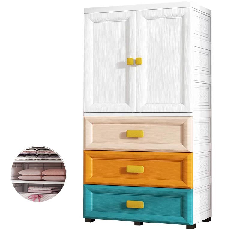 Armario de vestuario de plástico de estilo contemporáneo Armario con almacenamiento