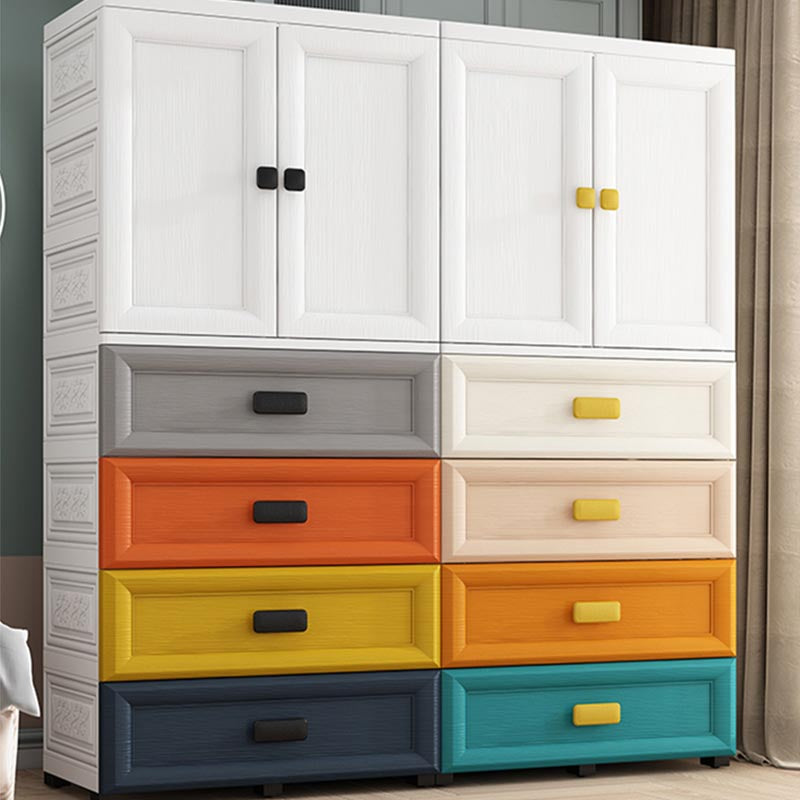 Armario de vestuario de plástico de estilo contemporáneo Armario con almacenamiento