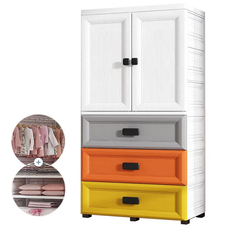 Armario de vestuario de plástico de estilo contemporáneo Armario con almacenamiento