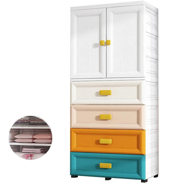 Armario de vestuario de plástico de estilo contemporáneo Armario con almacenamiento
