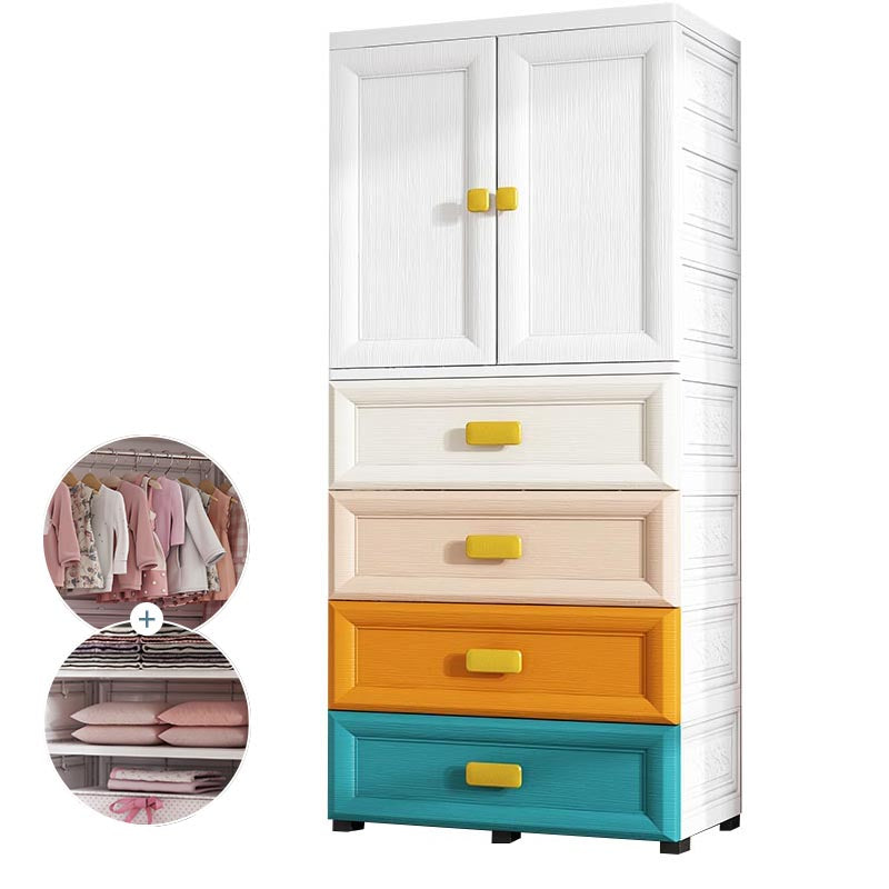 Armario de vestuario de plástico de estilo contemporáneo Armario con almacenamiento