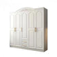 French Country Wardrobe White Wooden Wardrobe Closet for Bedroom 79"L x 20"W x 81"H Clearhalo 'Armoires & Wardrobes' 'armoires_wardrobes' 'Bedroom Furniture' 'furn' 'furn_armoires_wardrobes' 'Furniture' 5383322