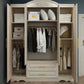 French Country Wardrobe White Wooden Wardrobe Closet for Bedroom Clearhalo 'Armoires & Wardrobes' 'armoires_wardrobes' 'Bedroom Furniture' 'furn' 'furn_armoires_wardrobes' 'Furniture' 5383331
