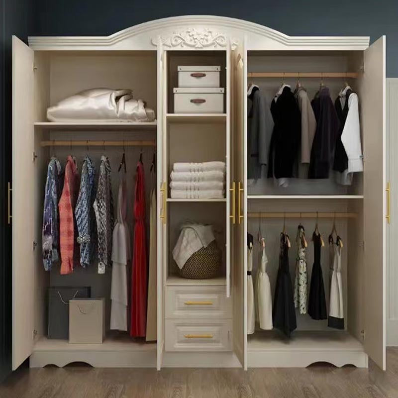 French Country Wardrobe White Wooden Wardrobe Closet for Bedroom Clearhalo 'Armoires & Wardrobes' 'armoires_wardrobes' 'Bedroom Furniture' 'furn' 'furn_armoires_wardrobes' 'Furniture' 5383332