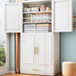 Contemporary 2-Door Wardrobe Armoire Plastic Storage Cabinet Clearhalo 'Armoires & Wardrobes' 'armoires_wardrobes' 'Bedroom Furniture' 'furn' 'furn_armoires_wardrobes' 'Furniture' 5383394