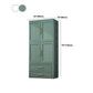Contemporary 2-Door Wardrobe Armoire Plastic Storage Cabinet Clearhalo 'Armoires & Wardrobes' 'armoires_wardrobes' 'Bedroom Furniture' 'furn' 'furn_armoires_wardrobes' 'Furniture' 5383406