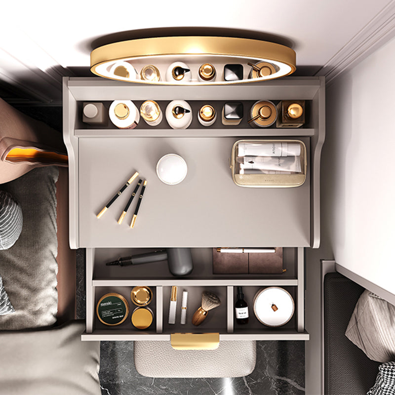 寝室のために白/灰色の引き出しで木製の木製メイクアップの虚栄心