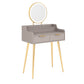 Glam Wooden Make-up Vanity With Drawer in White/grey for Bedroom
