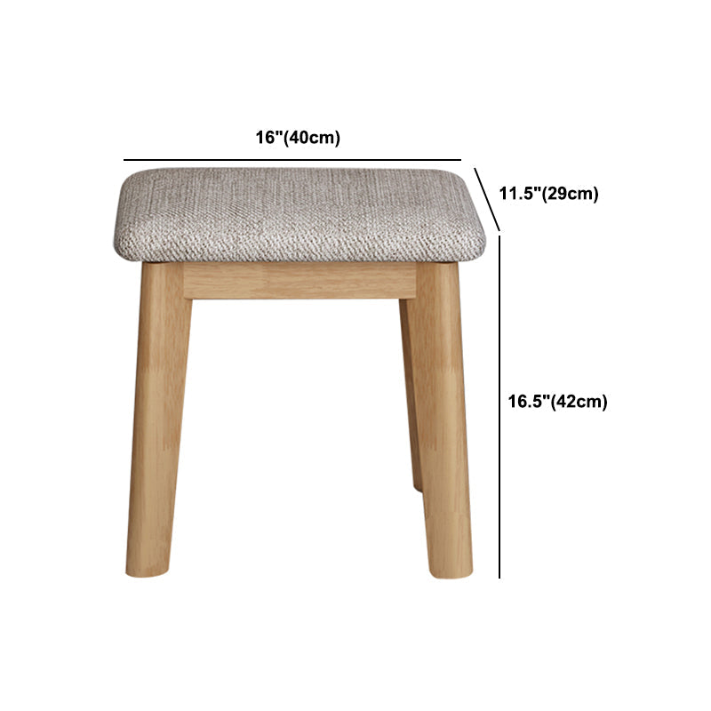 Modern Style Rubber Wood Vanity Table with 6 Drawers Dressing Table