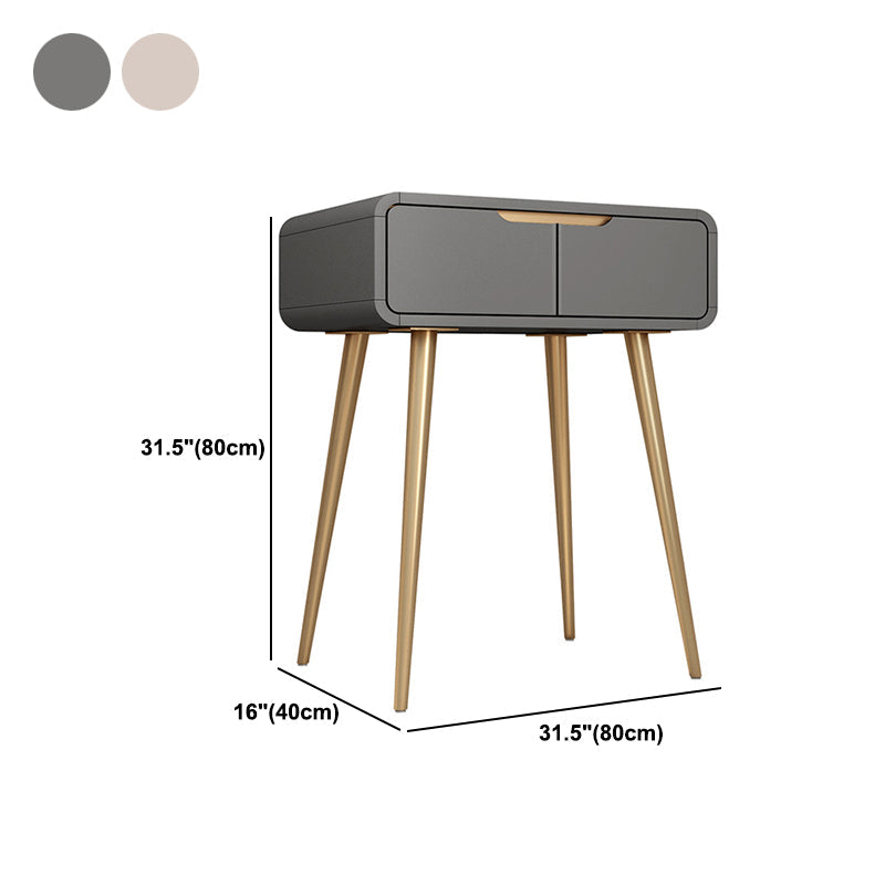 Vanité de maquillage glamour avec tiroir en gris / blanc / rose pour chambre à coucher