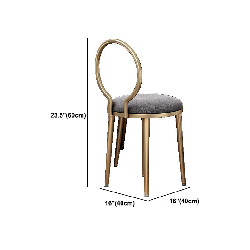 Tocador de maquillaje glamoroso con cajón en gris/blanco/rosa para dormitorio