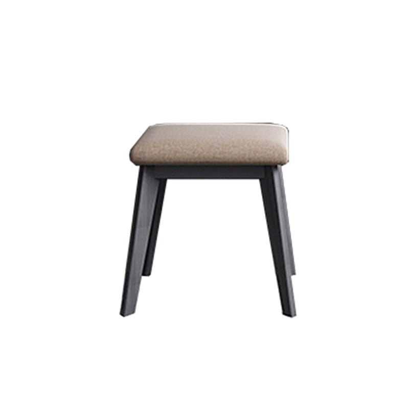 Modern Style White Wood-based Material Countertop Black Base with 4 Drawer Dresser Clearhalo 'Bedroom Furniture' 'furn' 'furn_makeup_vanities' 'Furniture' 'Makeup Vanities' 'makeup_vanities' 5383572