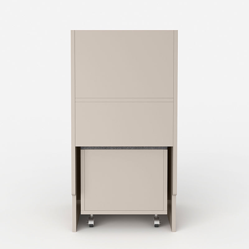 Table de bureau de vanité de maquillage blanc / gris moderne comptoir de maquillage en bois