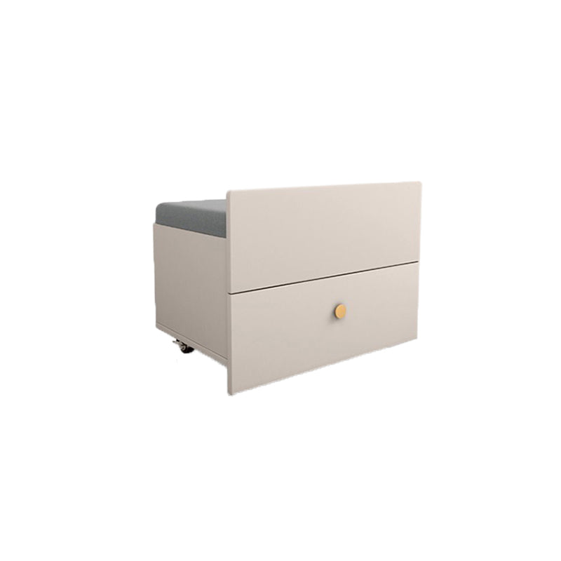 Table de bureau de vanité de maquillage blanc / gris moderne comptoir de maquillage en bois