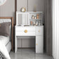 Tavolo da toeletta da toeletta per vanità in legno moderno/tavolo da vanità bianco con cassetti