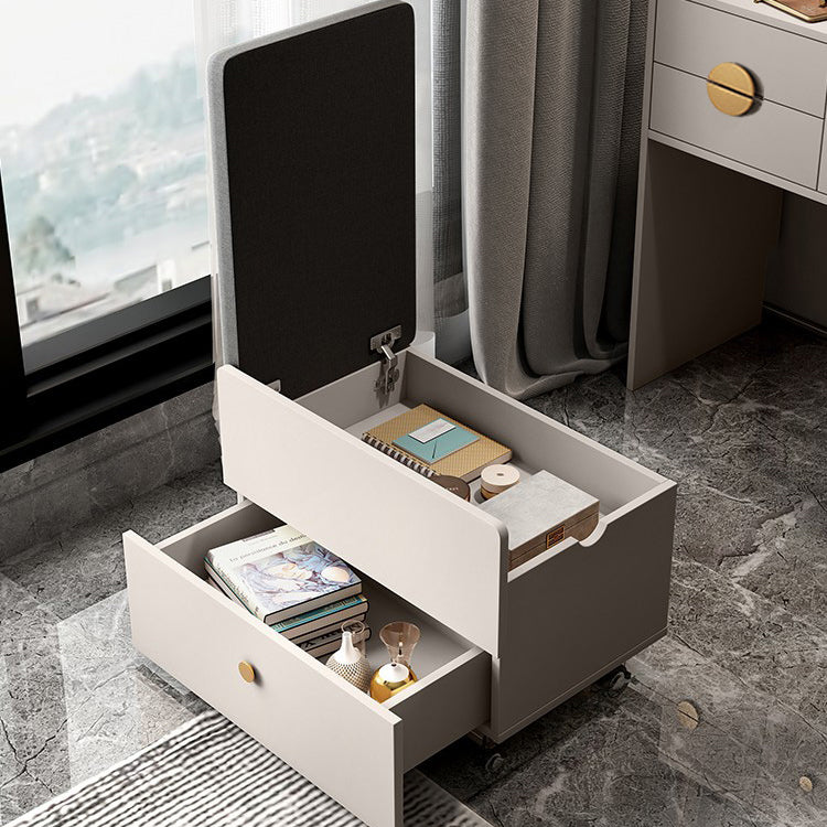 Tavolo da toeletta da toeletta per vanità in legno moderno/tavolo da vanità bianco con cassetti