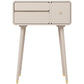 Tavolo da banco di vanità per trucco moderno con cassetto in bianco/rosa per camera da letto