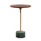 Modern Slate Pedestal Wooden Round/Square Tray Top End Table