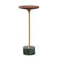 Modern Slate Pedestal Wooden Round/Square Tray Top End Table