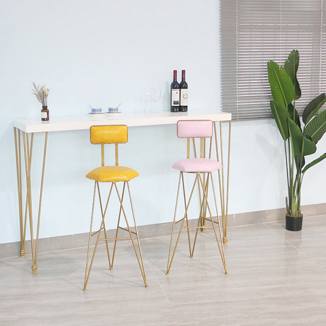 Ensemble de table de bar à bois massif 1/3/5