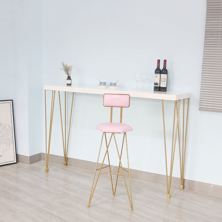 Ensemble de table de bar à bois massif 1/3/5