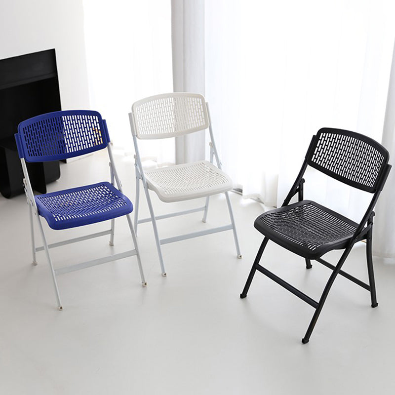 Steel Frame Conference Chair Plastic Back and Seat Armless Chair Clearhalo 'furn' 'furn_office_chair' 'Furniture' 'Office Chairs' 'Office Furniture' 'office_chair' 5388343
