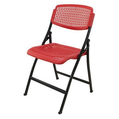 Steel Frame Conference Chair Plastic Back and Seat Armless Chair Red Without Writing Pad 1 Piece Clearhalo 'furn' 'furn_office_chair' 'Furniture' 'Office Chairs' 'Office Furniture' 'office_chair' 5388352