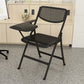 Steel Frame Conference Chair Plastic Back and Seat Armless Chair Black Small Writing Pad 1 Piece Clearhalo 'furn' 'furn_office_chair' 'Furniture' 'Office Chairs' 'Office Furniture' 'office_chair' 5388354