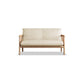 30,3 "H FAUX CUIR BRORN / BLANC SQUARD BRAU SOFA pour le salon