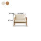 30,3 "H FAUX CUIR BRORN / BLANC SQUARD BRAU SOFA pour le salon