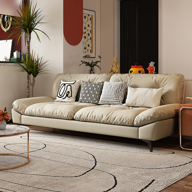 Glam trapuntato a braccio quadrato soggiorno divano in vetro