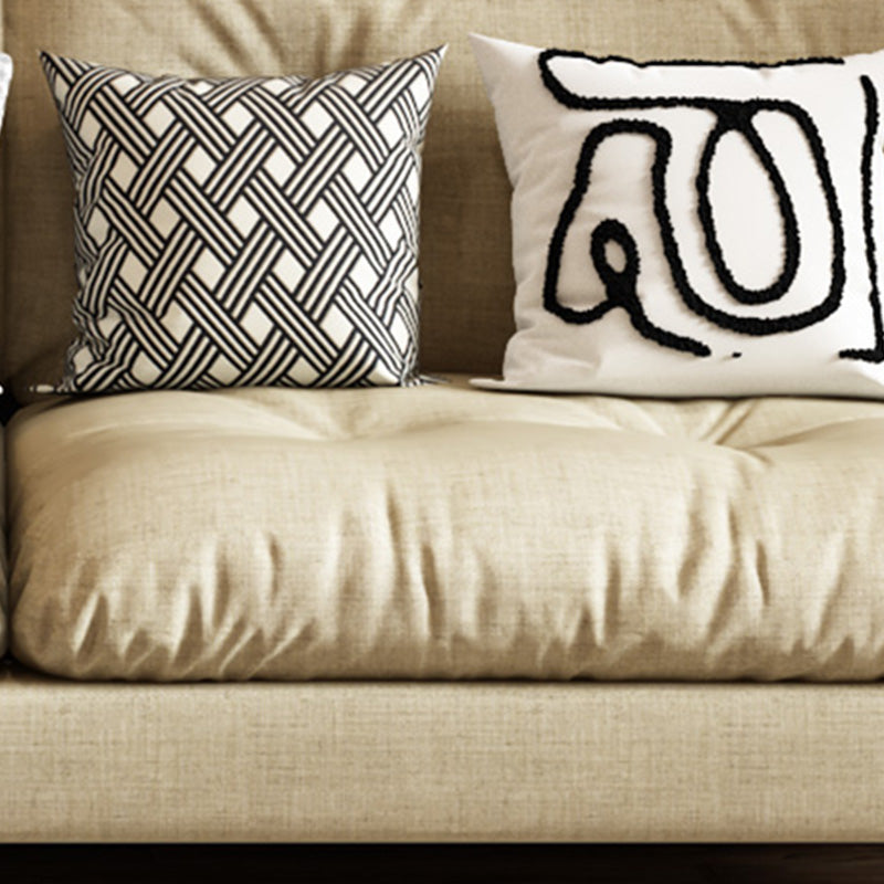 Glam trapuntato a braccio quadrato soggiorno divano in vetro