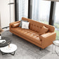Glam Tufted Biscuit Back Standard Living Room Faux Leather Sofa Clearhalo 'furn' 'furn_sofas' 'Furniture' 'Living Room Furniture' 'Sofa' 'sofas' 5388472