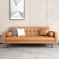 Glam Tufted Biscuit Back Standard Living Room Faux Leather Sofa Clearhalo 'furn' 'furn_sofas' 'Furniture' 'Living Room Furniture' 'Sofa' 'sofas' 5388474