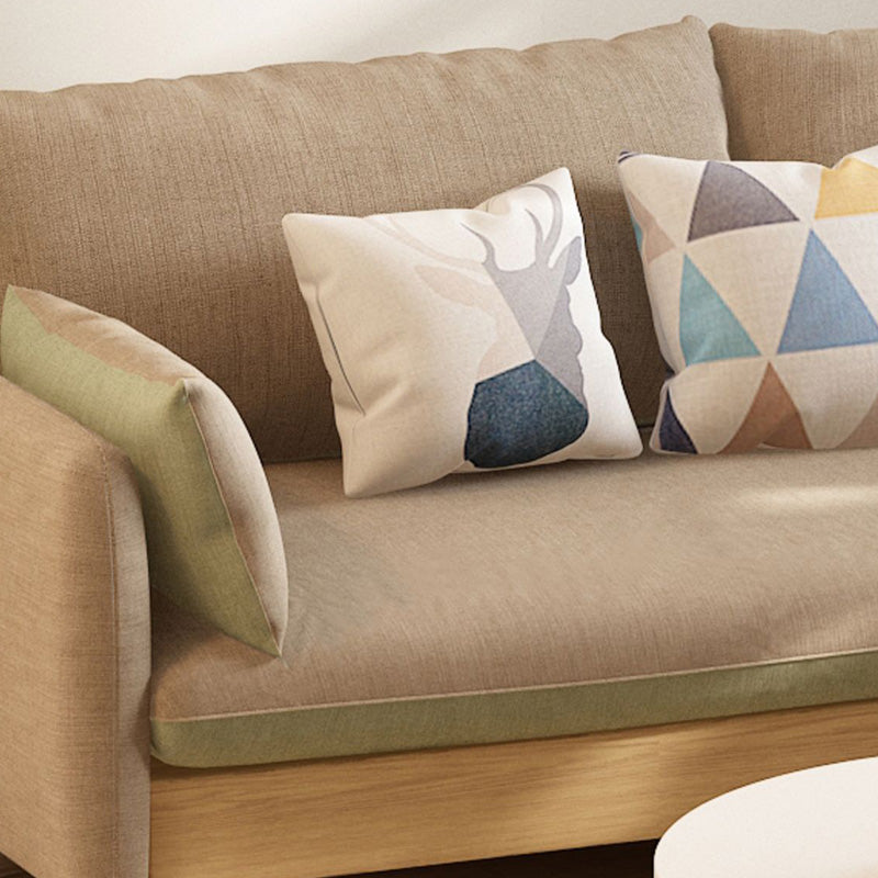 Sofá de brazo cuadrado de cotilos de estilo nórdico de 29.5 "H para sala de estar para sala de estar