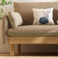 29.5" H Nordic Style Cotton Blend Square Arm Sofa for Living Room