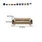 29.5" H Nordic Style Cotton Blend Square Arm Sofa for Living Room