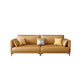 Living Room Cushions Stain Resistant Faux Leather Square Arm Sofa 114&quot;L x 35.5&quot;W x 35.5&quot;H Latex Clearhalo &#39;furn&#39; &#39;furn_sofas&#39; &#39;Furniture&#39; &#39;Living Room Furniture&#39; &#39;Sofa&#39; &#39;sofas&#39; 5388592