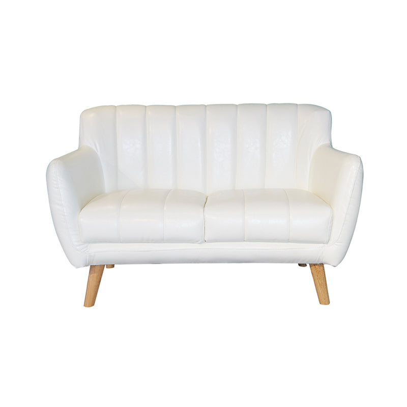 Standard Faux Leather Stain Resistant Sewn Pillow Back Sofa Couch