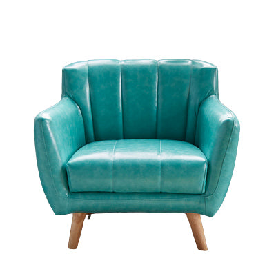 Standard Faux Leather Stain Resistant Sewn Pillow Back Sofa Couch