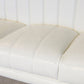 Standard Faux Leather Stain Resistant Sewn Pillow Back Sofa Couch